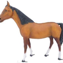 Hest brun 205x250 cm